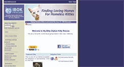 Desktop Screenshot of ittybittyorphankittyrescue.org