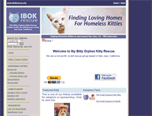 Tablet Screenshot of ittybittyorphankittyrescue.org